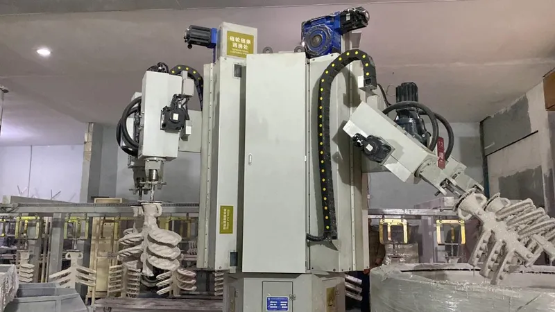 6-Arm Automated Ceramic Shell Dipping Robot